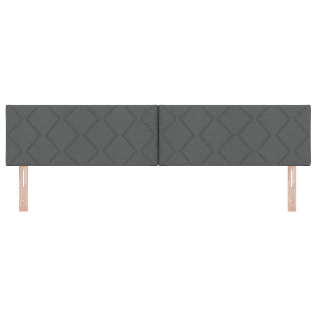 LED glava kreveta Sivi 200 cm tkanina