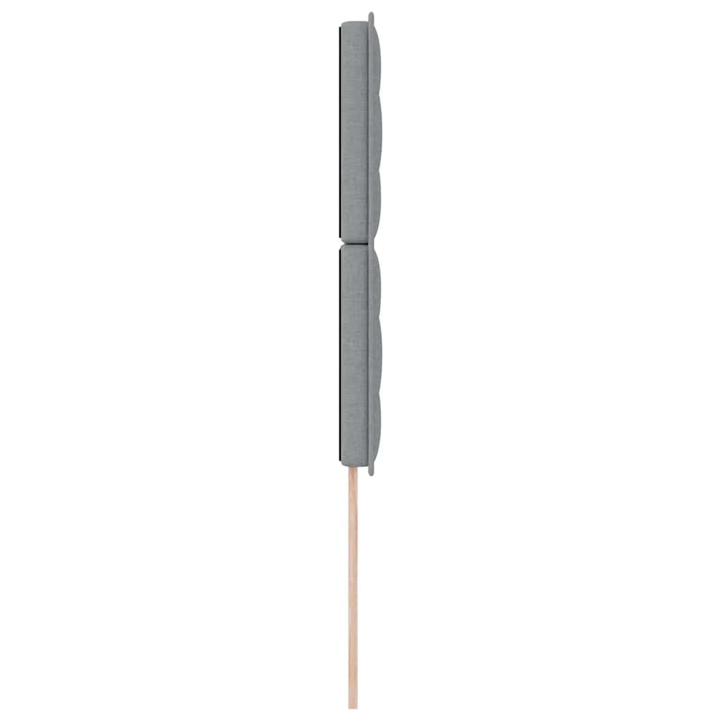 LED glava kreveta s LED trakama Svijetlo siva 100 cm tkanina