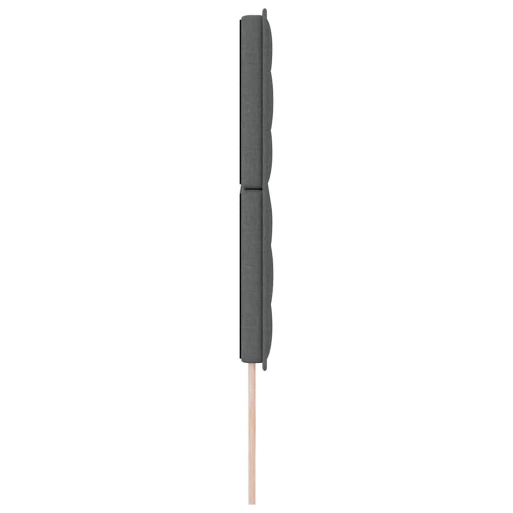 LED glava kreveta s LED trakama Tamno siva 144 cm tkanina