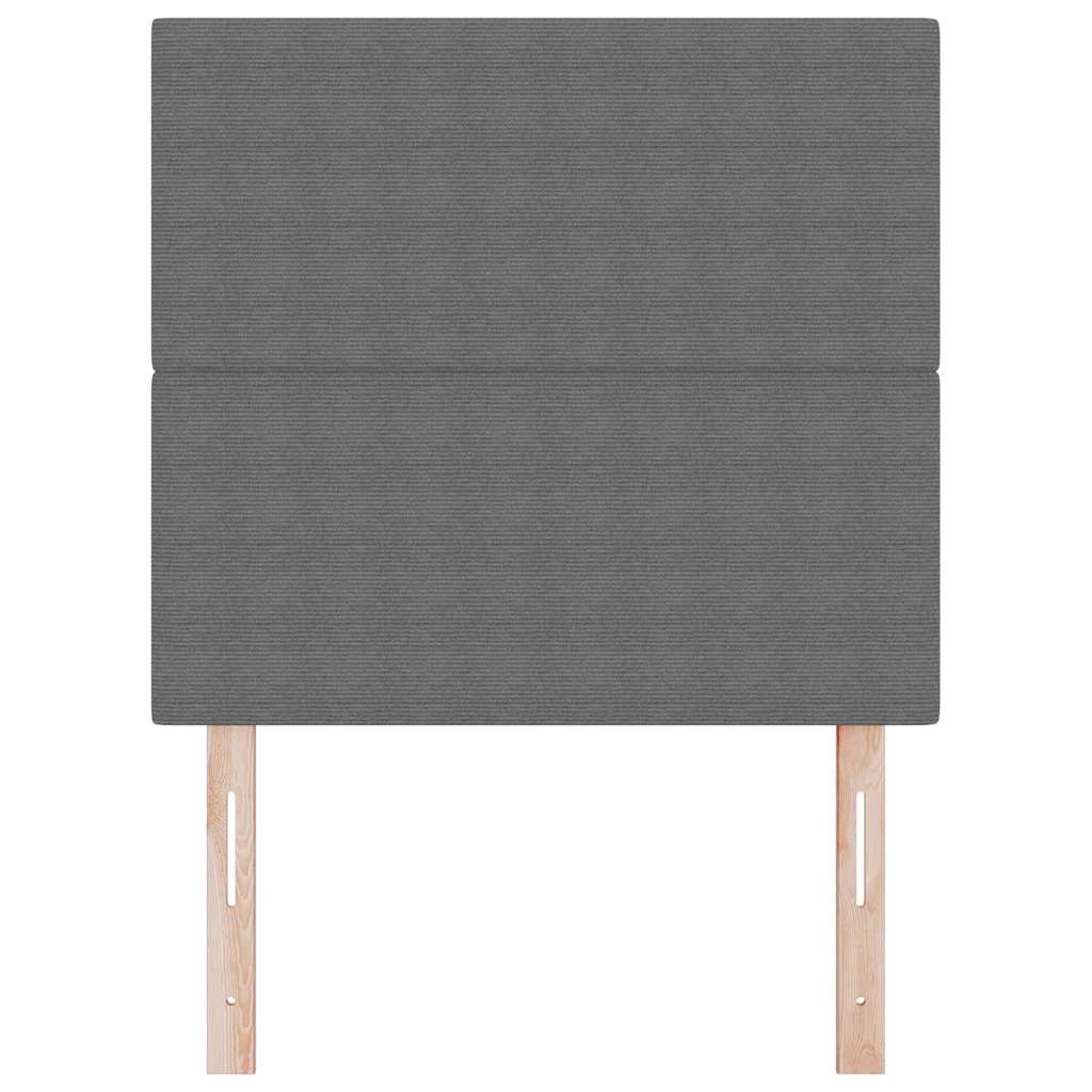 LED glava kreveta Svijetlo siva 90 cm Kordura tekstil