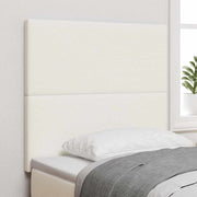 LED glava kreveta s LED trakama Krema 90 cm Kordura tekstil