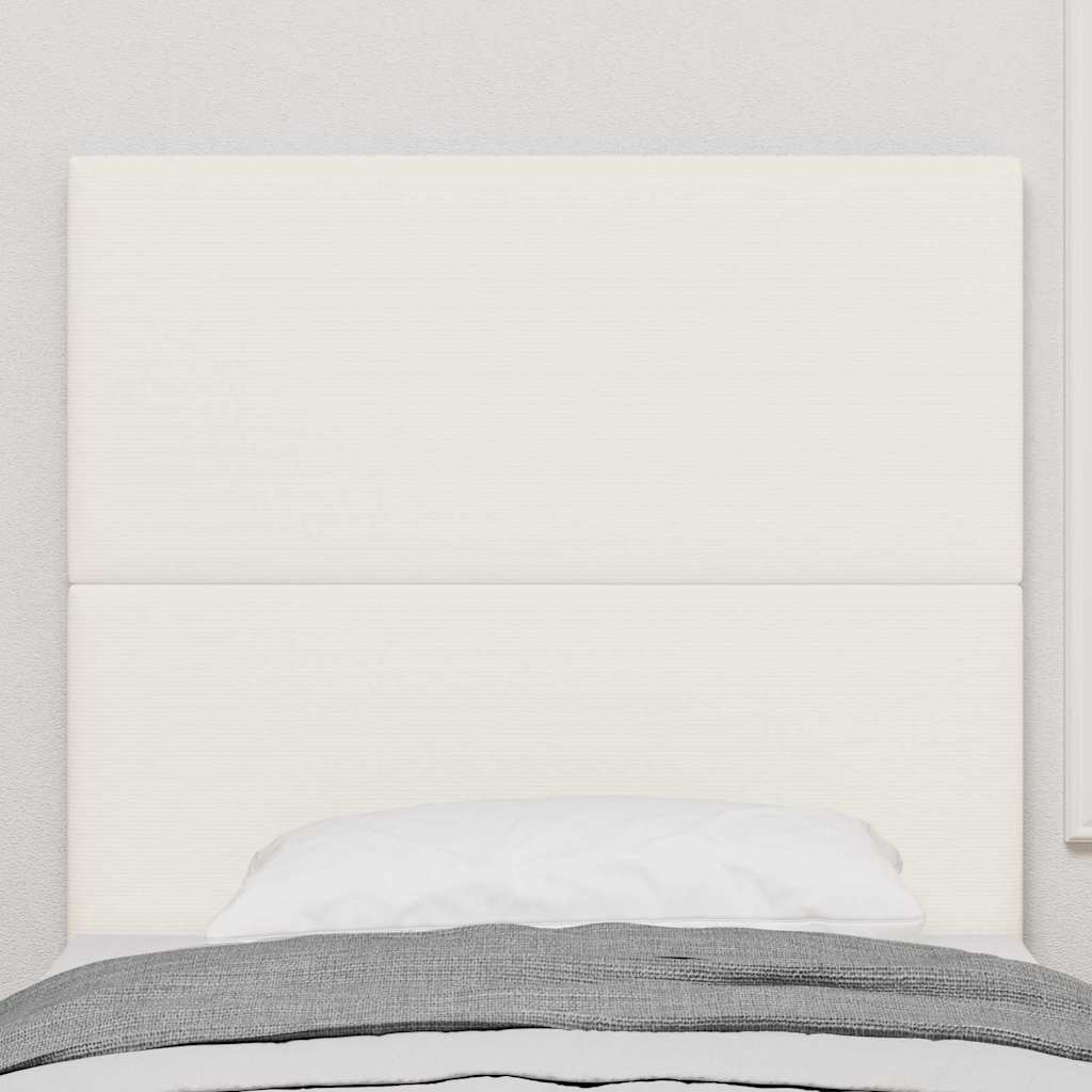 LED glava kreveta s LED trakama Krema 90 cm Kordura tekstil