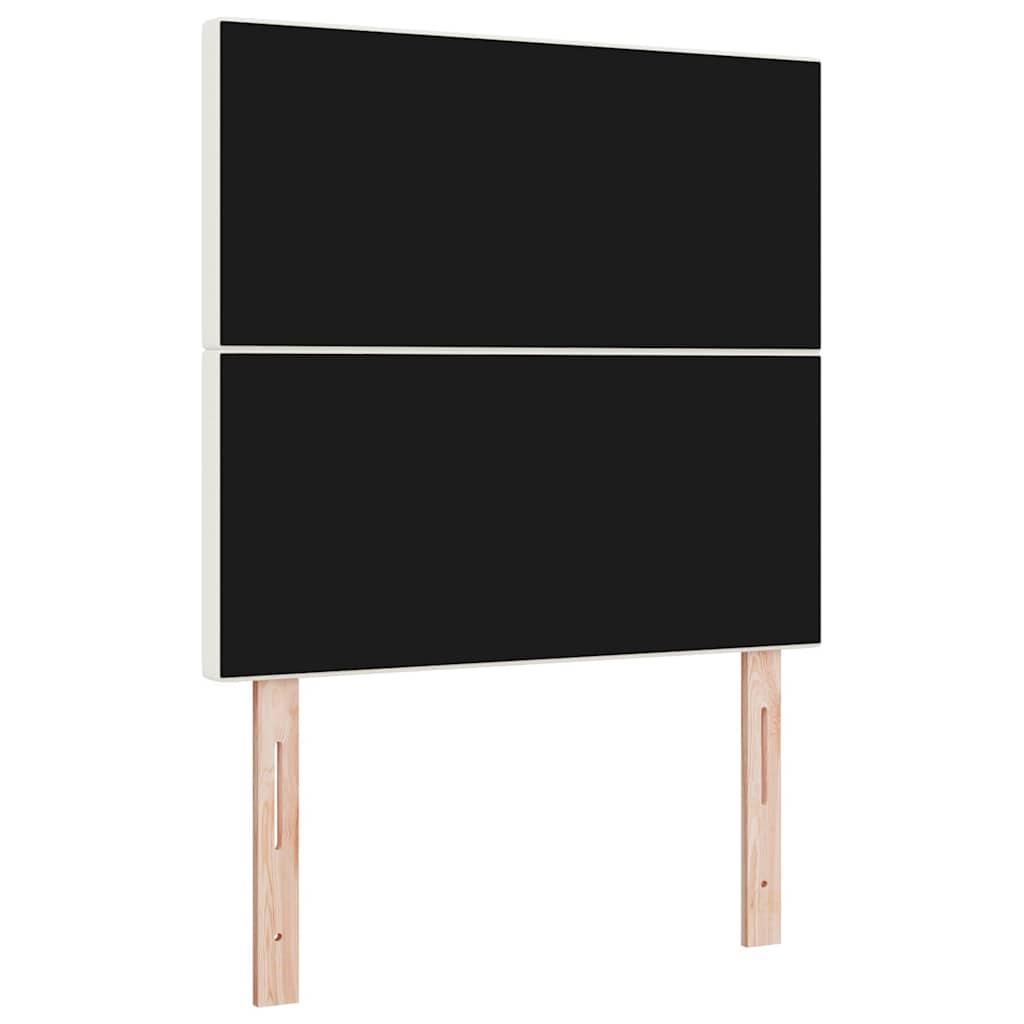 LED glava kreveta s LED trakama Krema 90 cm Kordura tekstil