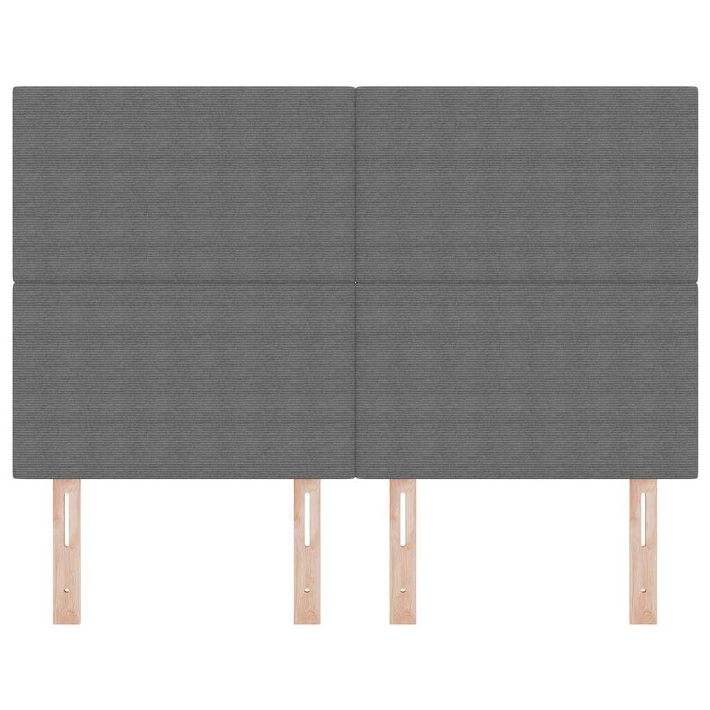 LED glava kreveta Svijetlo siva 144 cm Kordura tekstil