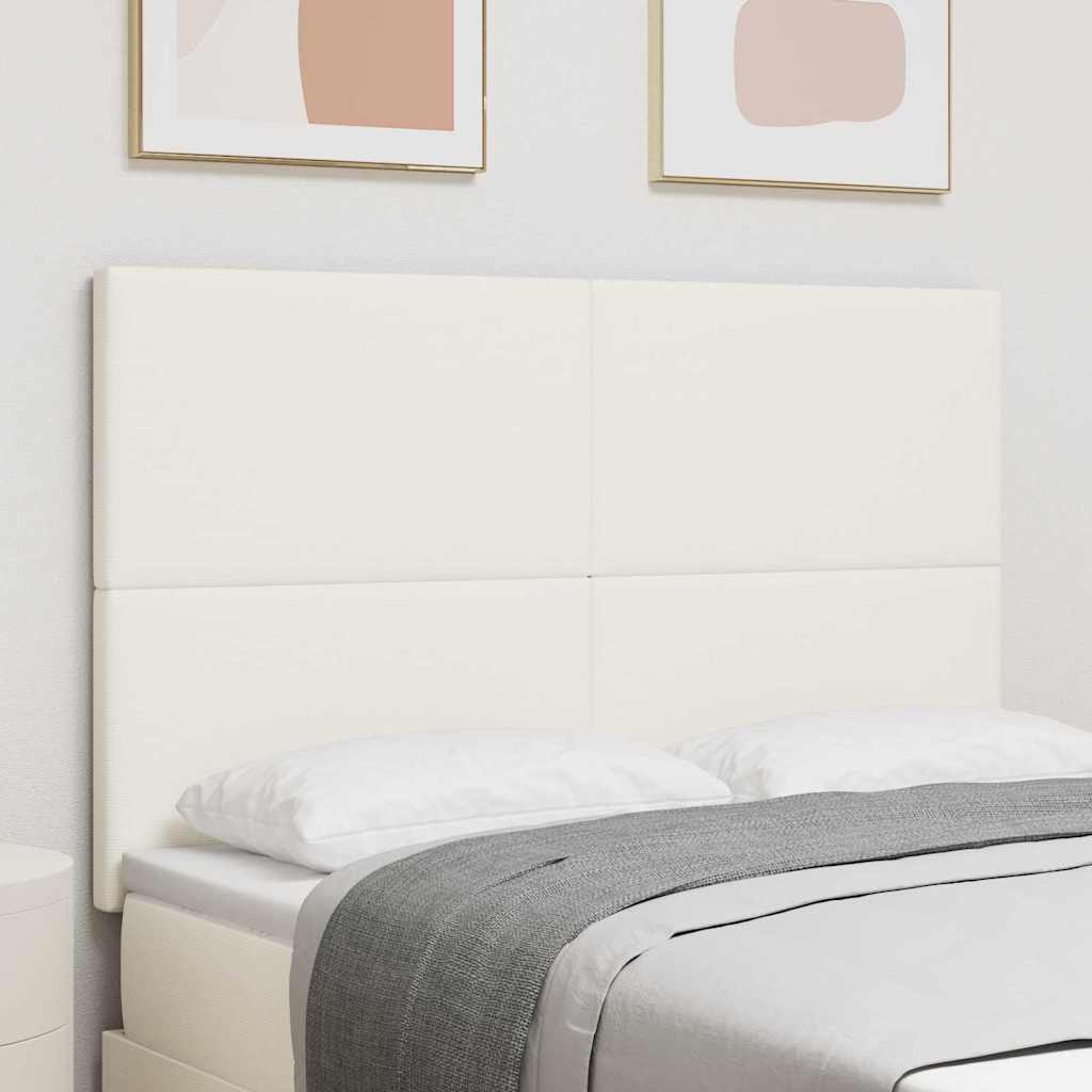 LED glava kreveta s LED trakama Krema 144 cm Kordura tekstil