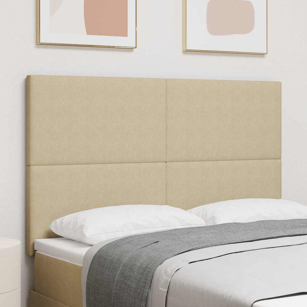 LED glava kreveta Siva zelena 144 cm Kordura tekstil