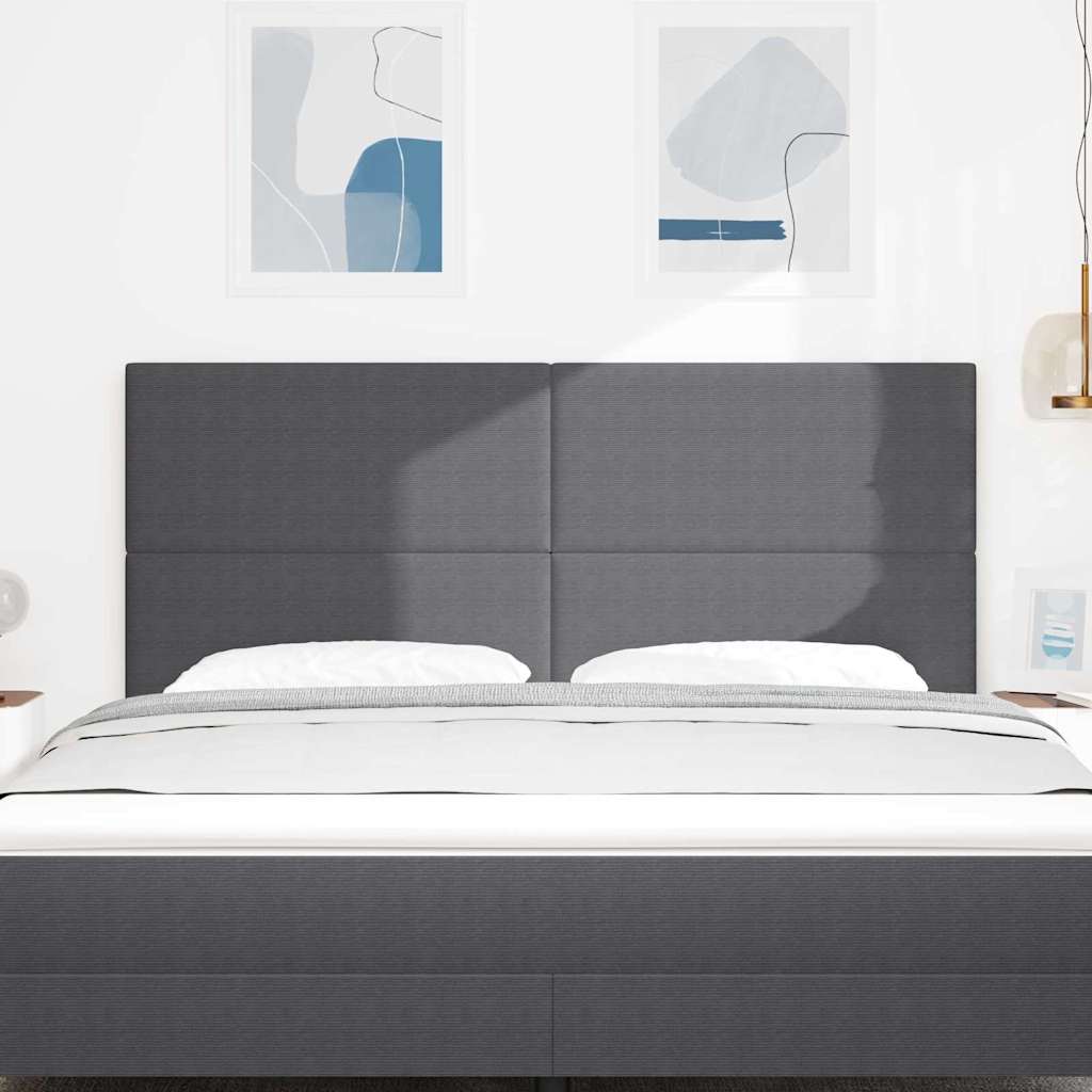 LED glava kreveta Tamno siva 180 cm Kordura tekstil