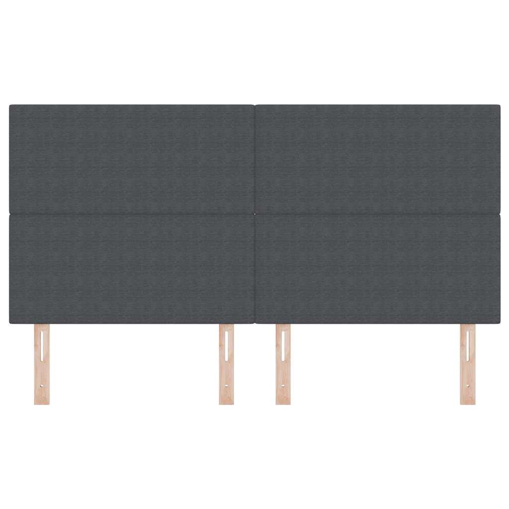 LED glava kreveta Tamno siva 180 cm Kordura tekstil
