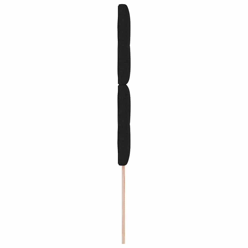LED glava kreveta s LED trakama s uzglavljem Crna 80 cm tkanina