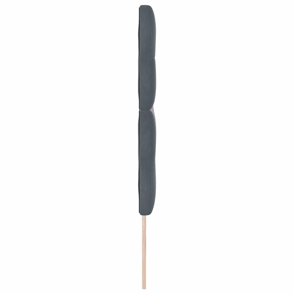 LED glava kreveta s LED trakama Sivi 144 cm Baršun