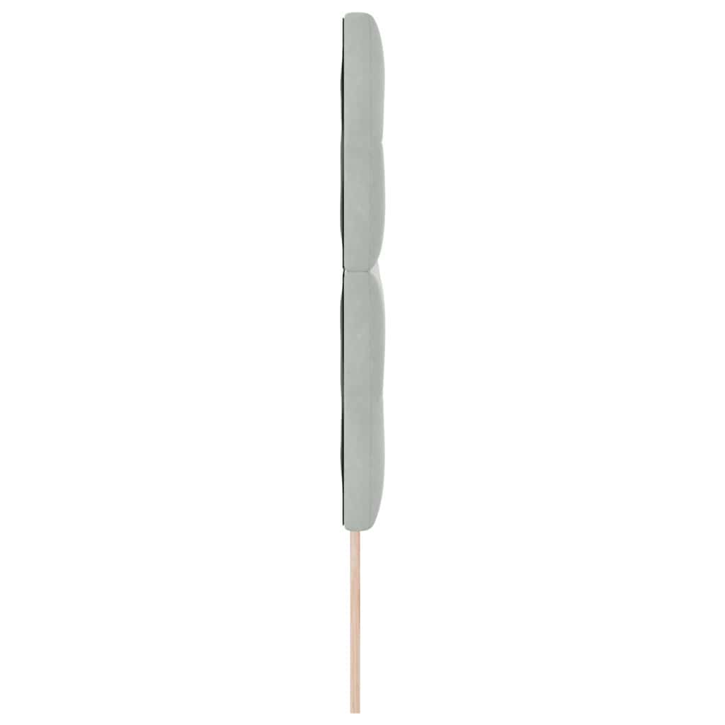 LED glava kreveta s LED trakama Svijetlo siva 160 cm Baršun