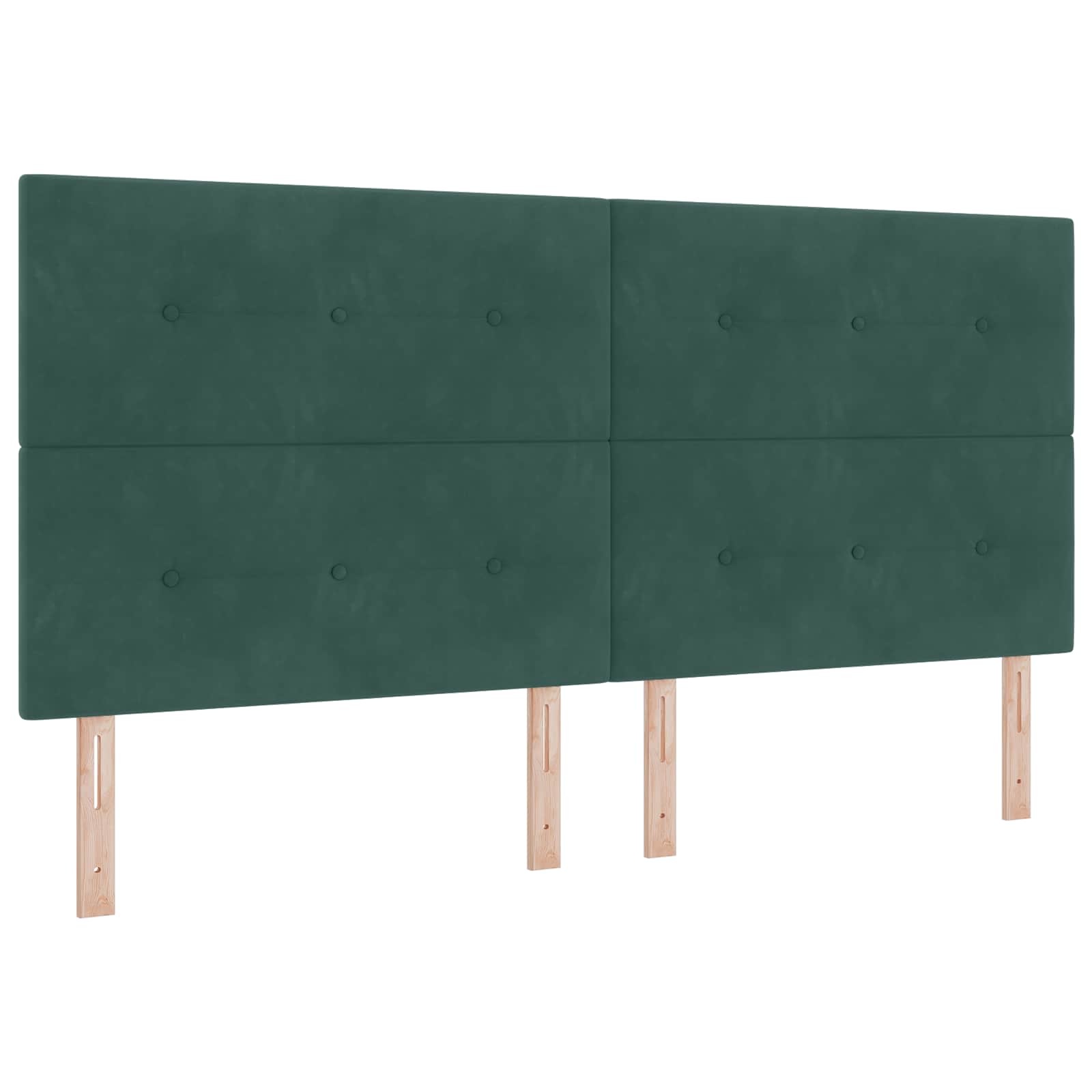 LED glava kreveta s LED trakama Zelena 200 cm Baršun