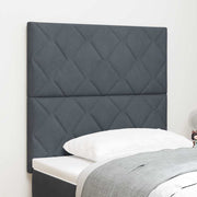 LED glava kreveta Tamno siva 90 cm Baršun