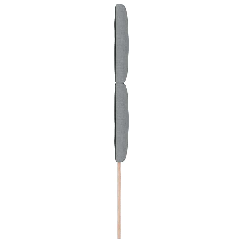 LED glava kreveta Svijetlo siva 100 cm tkanina