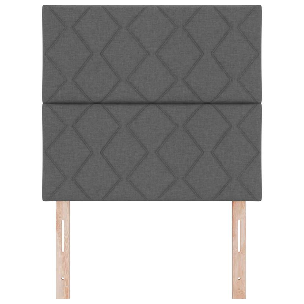 LED glava kreveta Sivi 100 cm tkanina