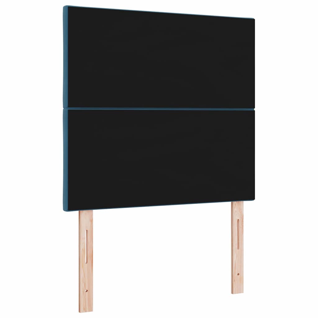 LED glava kreveta Tamno plava 100 cm Baršun
