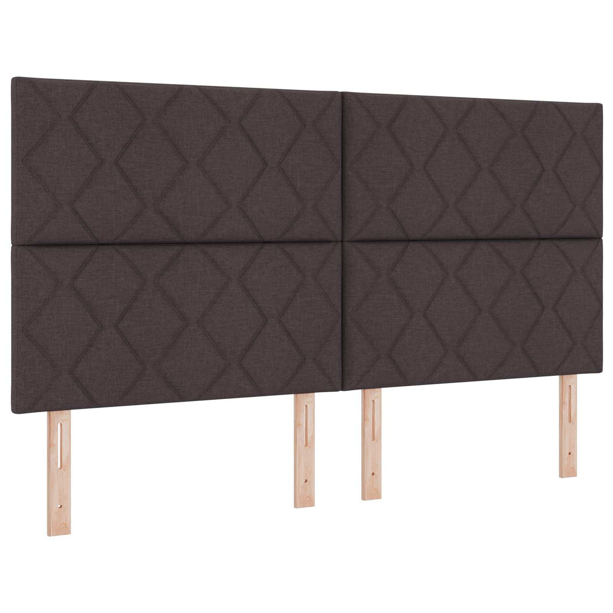 LED glava kreveta Smeđa 180 cm tkanina