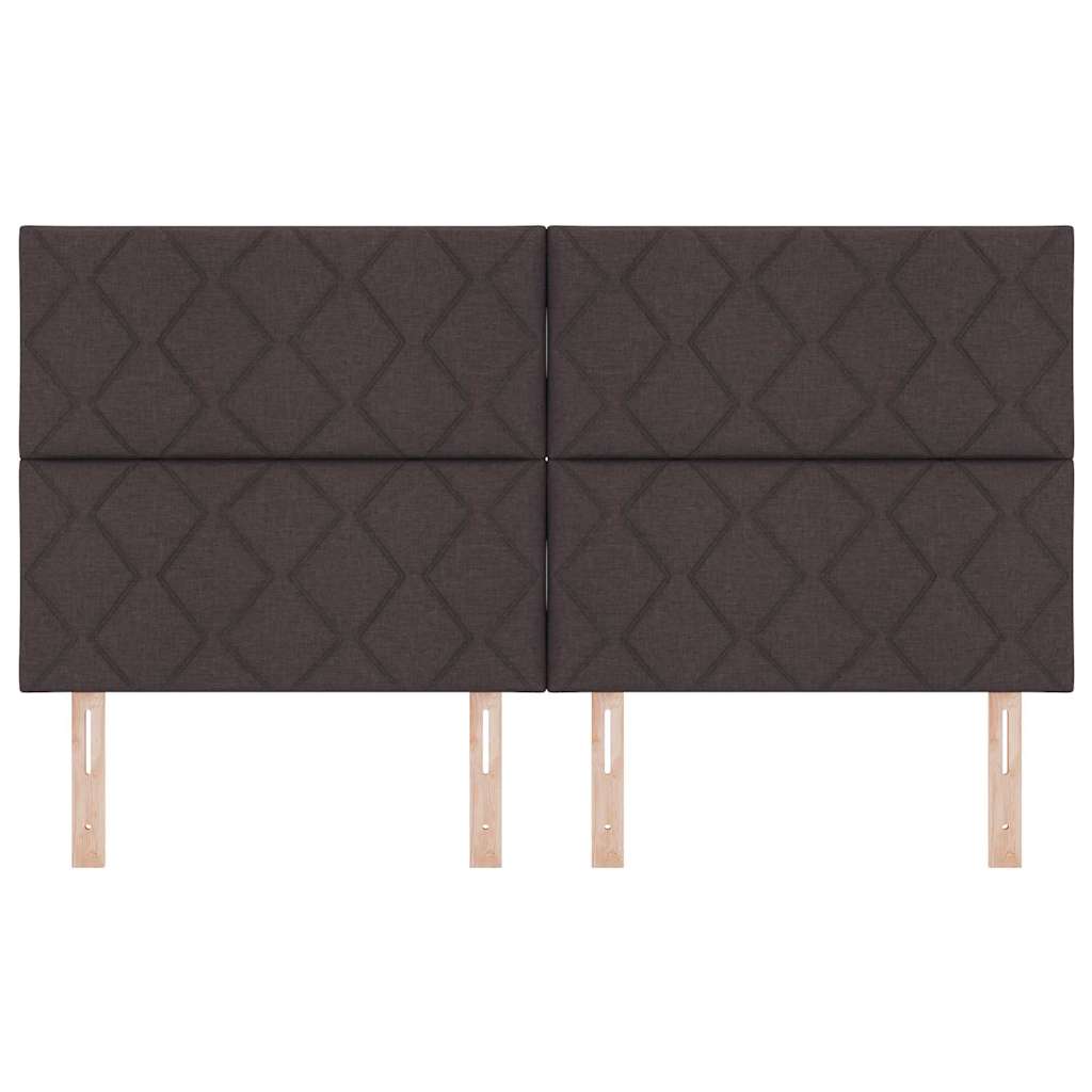 LED glava kreveta Smeđa 180 cm tkanina