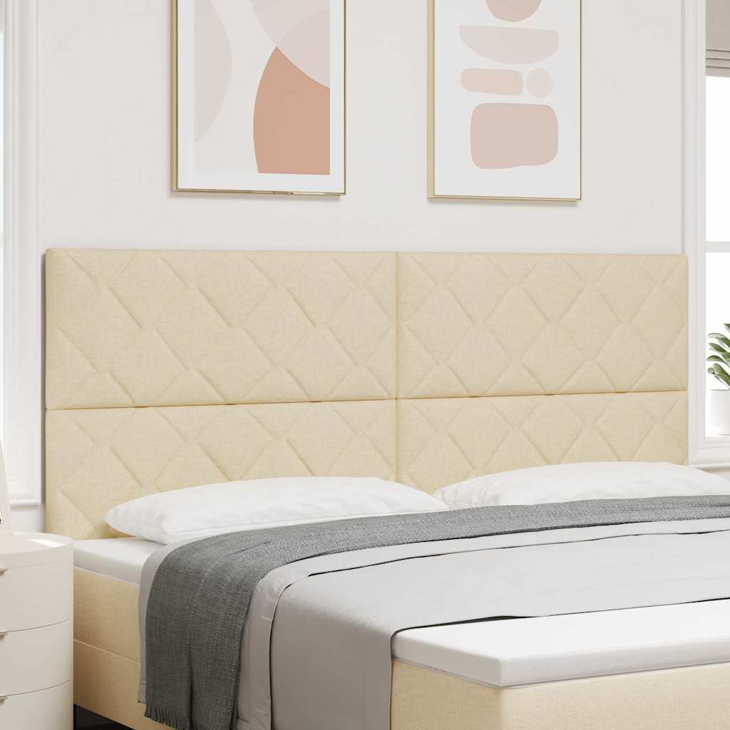 LED glava kreveta Krema 200 cm tkanina