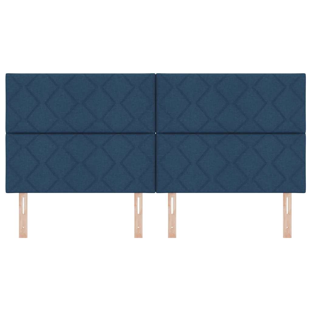 LED glava kreveta Plava 200 cm tkanina