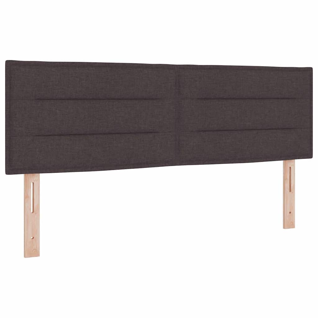 Krevet s opruga kutije Tamno smeđa 140 x 190 cm tkanina