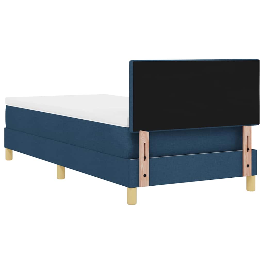 Krevet s opruga kutije s jastukom Plava 80 x 200 cm tkanina