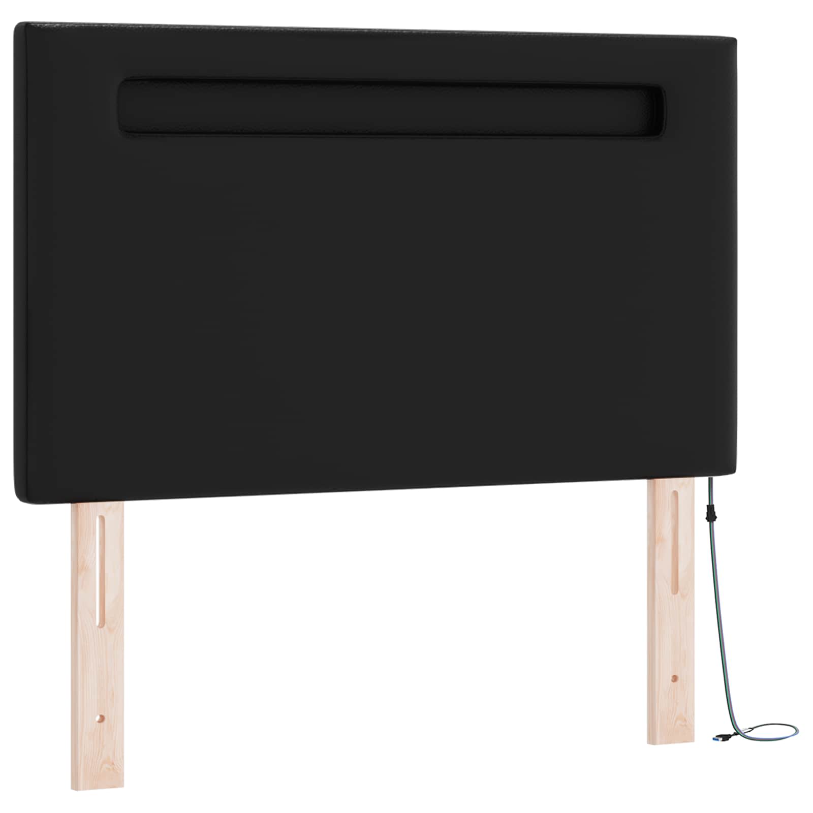 Krevet s opruga kutije Crna 120 x 190 cm Umjetna koža