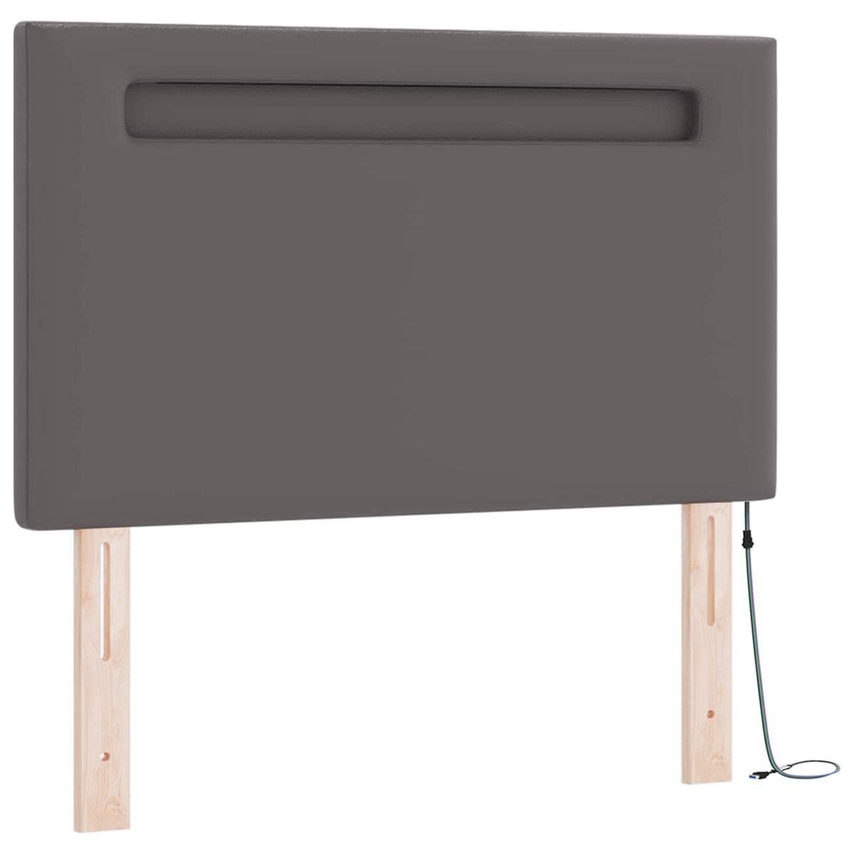 Krevet s opruga kutije Siva 120 x 190 cm Umjetna koža