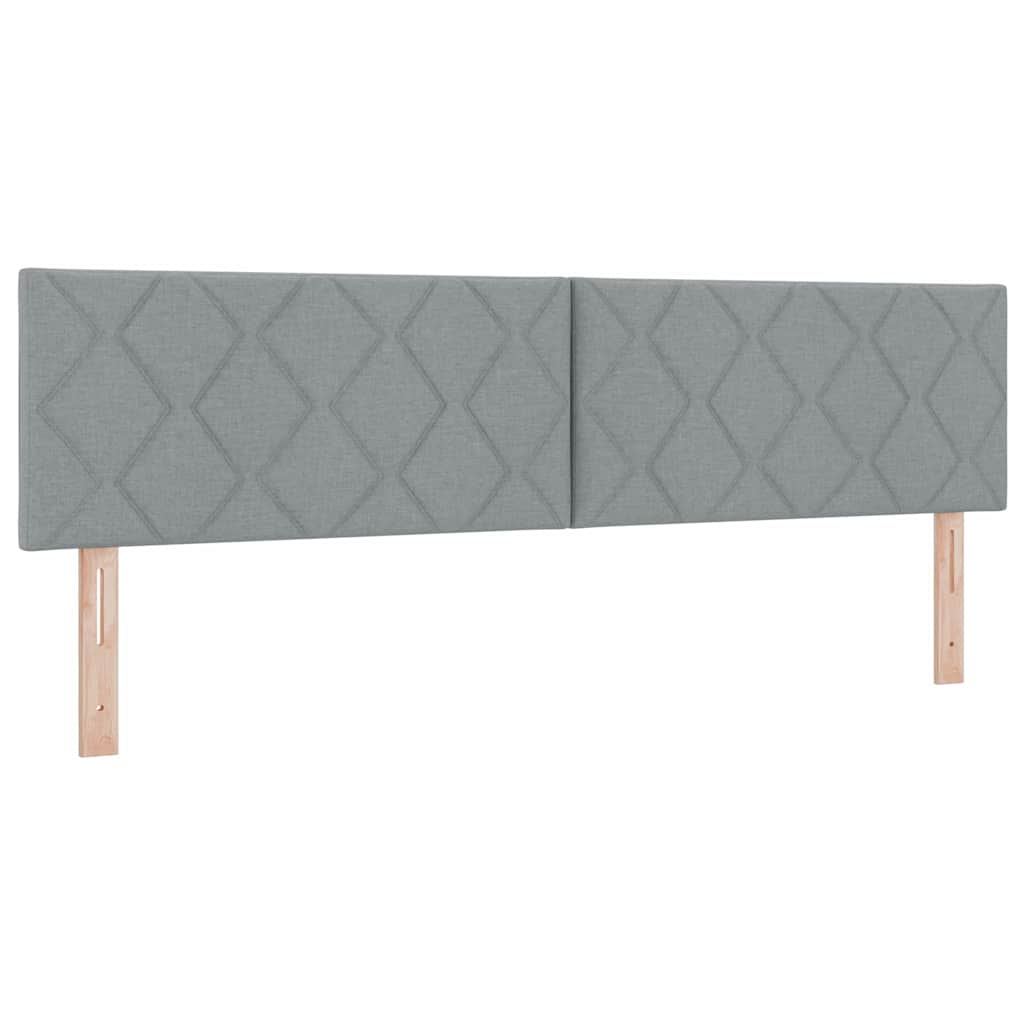 Krevet s opruga kutije Svjetlosiva 180 x 200 cm tkanina