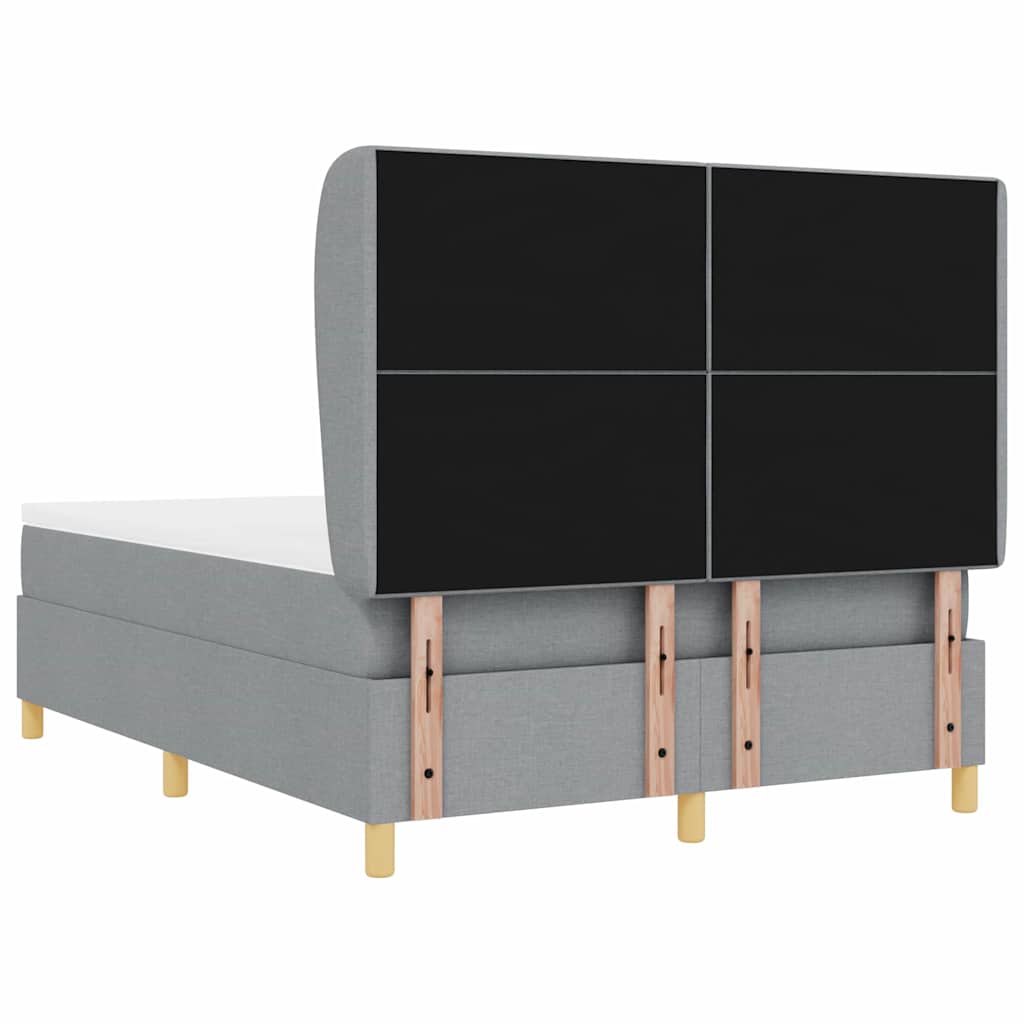 Podna opruga s madracem Tamno siva 90x190 cm Svjetlosiva