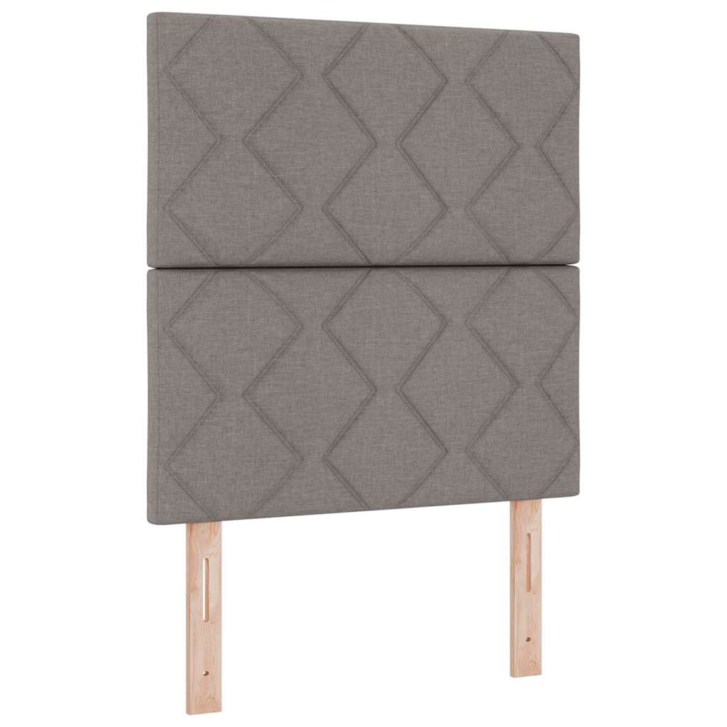 Krevet s opruga kutije Sivo-smeđa 200 x 80 cm tkanina