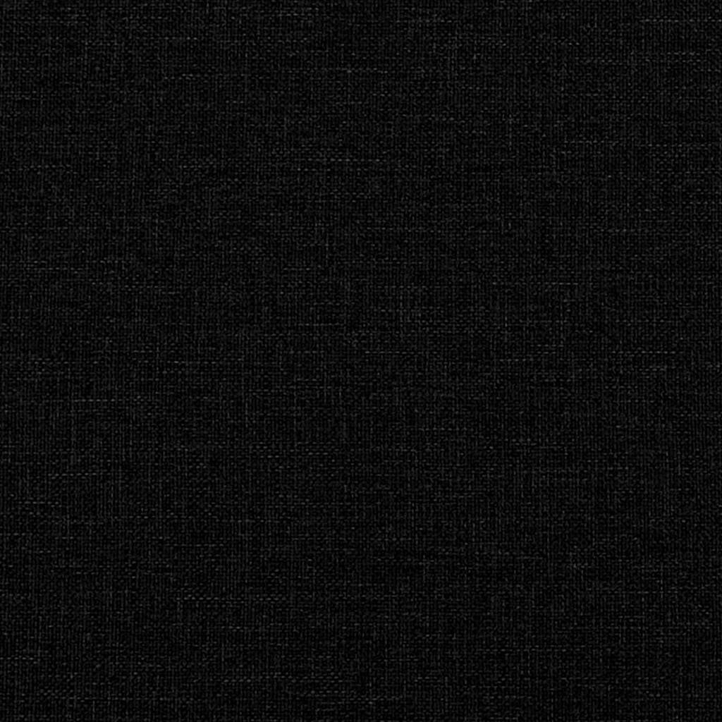 Krevet s opruga kutije s uzglavljem Crna 200 x 140 cm tkanina
