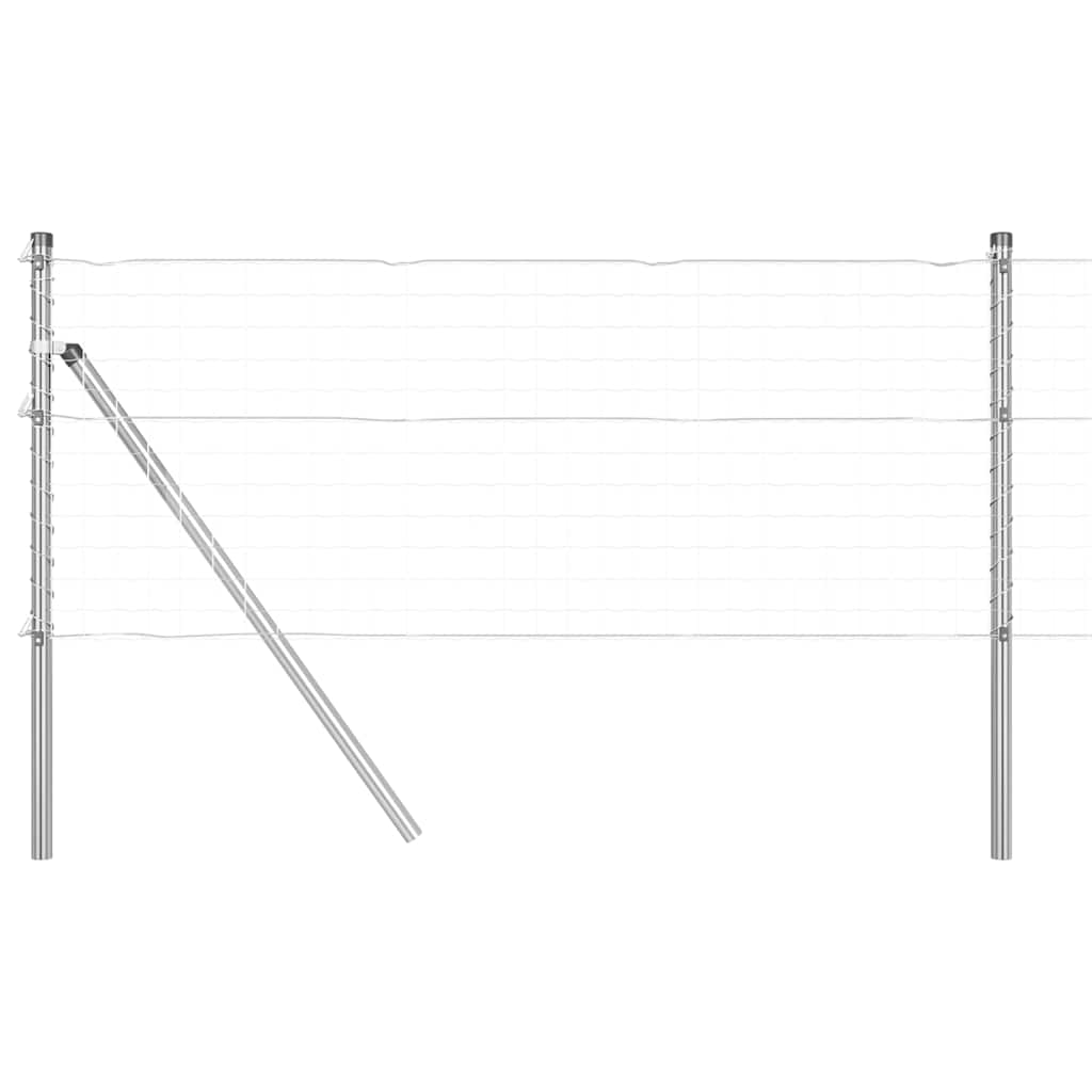 Stup za ogradu 52 pcs Siva 3,2 x 3,2 x 100 cm