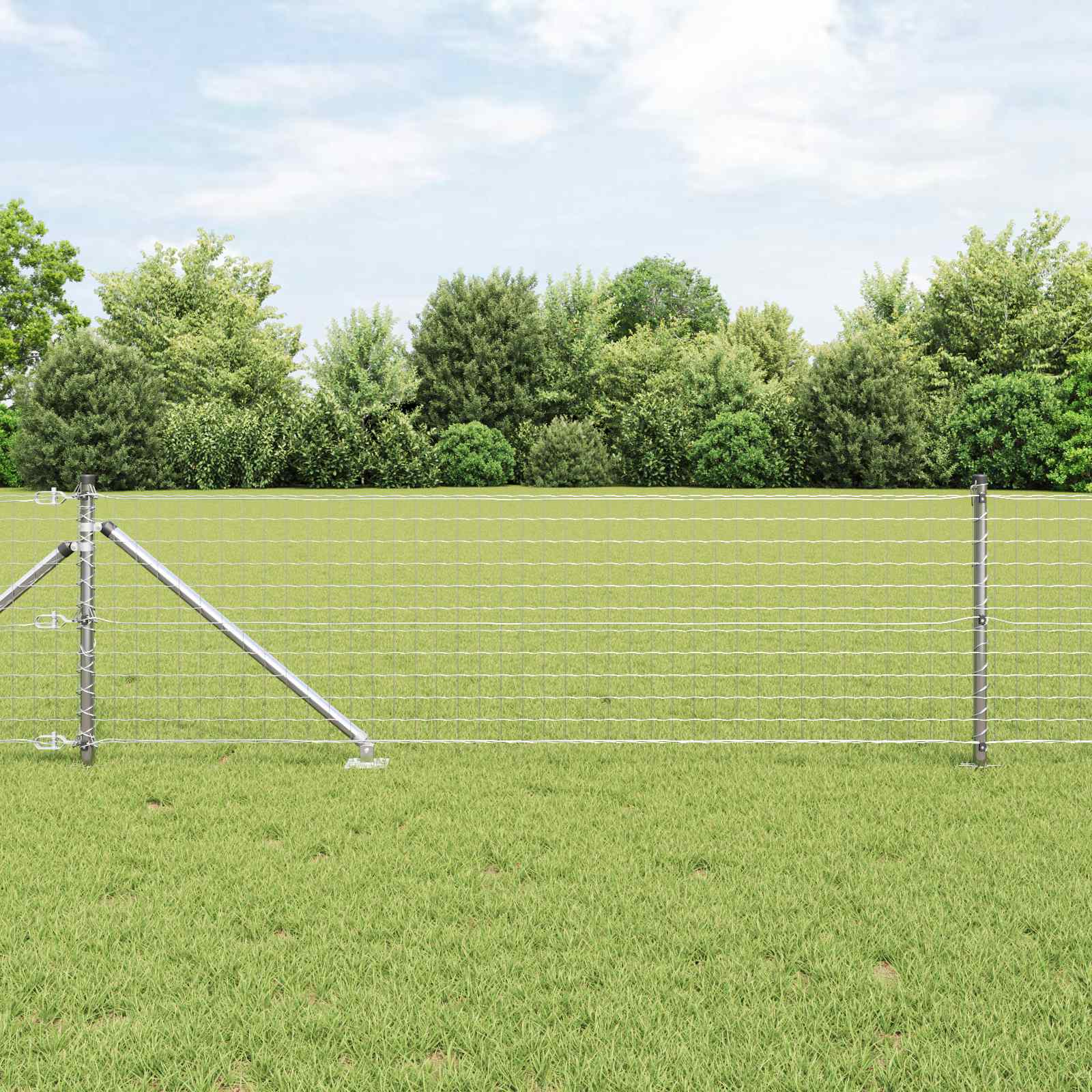 Stup za ogradu 26 pcs Siva 3,2 x 3,2 x 145 cm