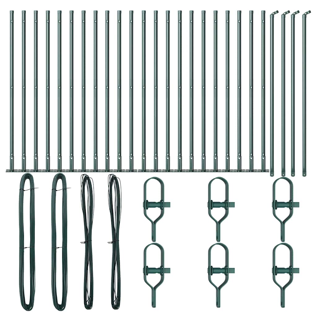 Stup za ogradu 26 pcs Siva 3,2 x 3,2 x 70 cm