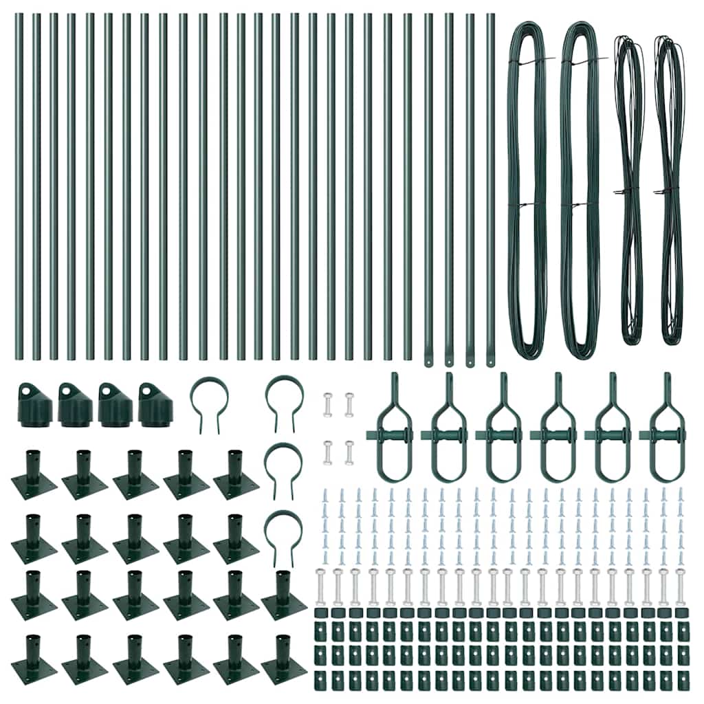 Stup za ogradu 26 pcs Siva 3,2 x 3,2 x 90 cm
