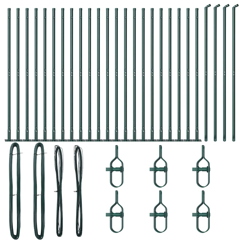 Stup za ogradu 26 pcs Siva 3,2 x 3,2 x 150 cm
