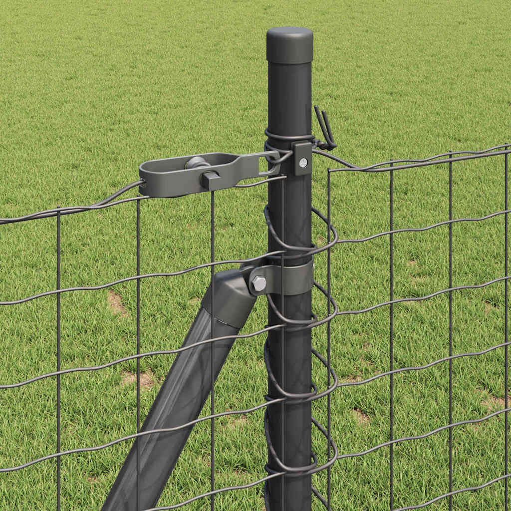 Stup za ogradu 26 pcs Siva 3,2 x 3,2 x 90 cm