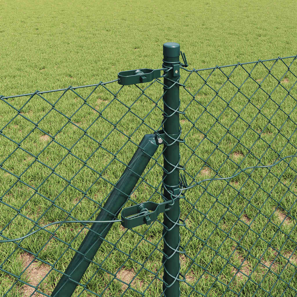 Stup za ogradu Zelena 10 x 0,4 m (mreža 40 x 40 mm) Čelik i PVC
