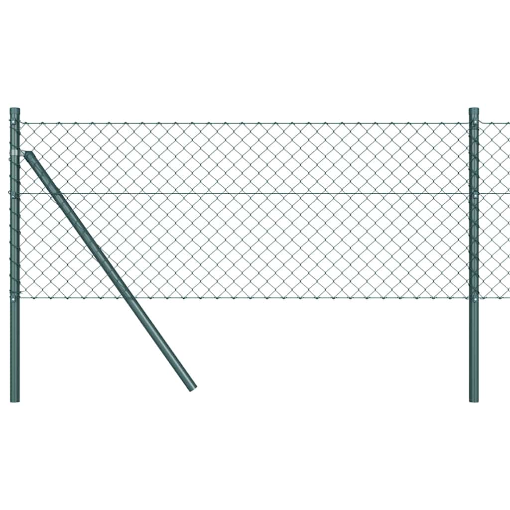 Stup za ogradu Zelena 10 x 0,6 m (40 x 40 mm mreža) Čelik i PVC