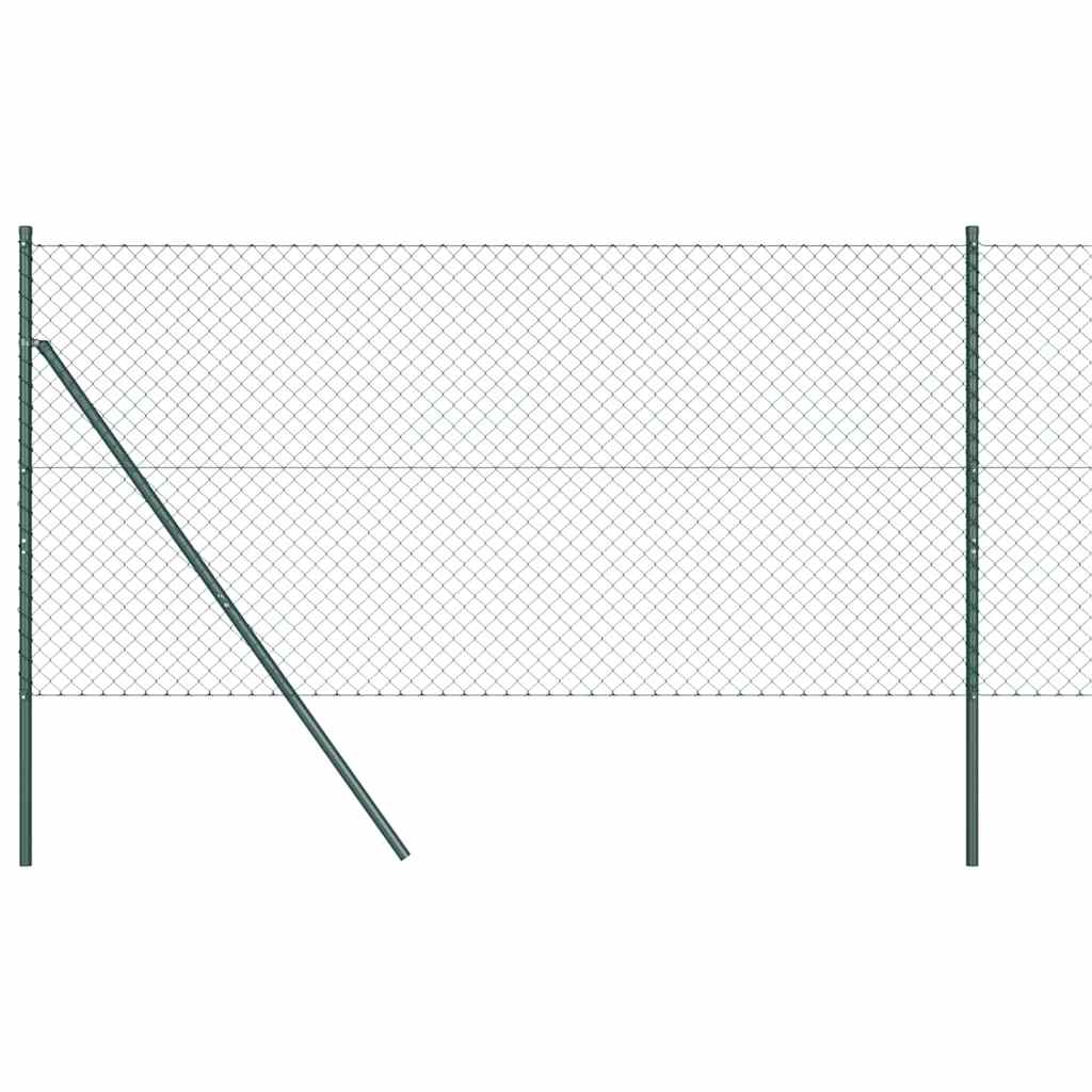 Stup za ogradu Zelena 10 x 1,5 m (40 x 40 mm mreža) Čelik i PVC
