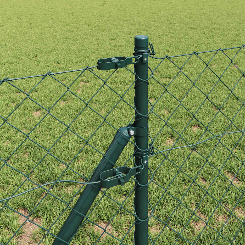 Stup za ogradu Zelena 10 x 0,4 m (mreža 60 x 60 mm) Čelik i PVC