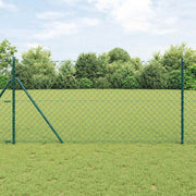 Stup za ogradu Zelena 10 x 1,4 m (60 x 60 mm mreža) Čelik i PVC