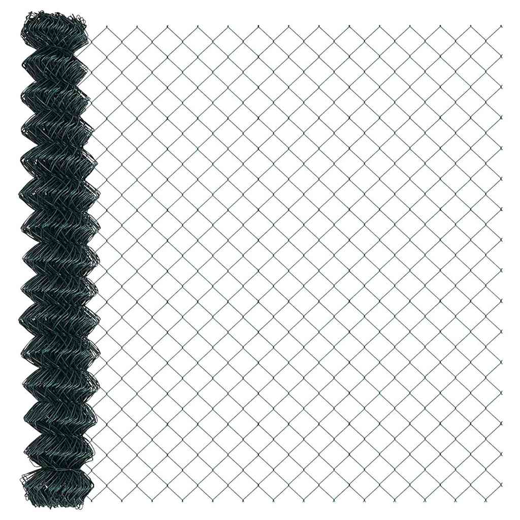 Stup za ogradu Zelena 10 x 1,6 m (60 x 60 mm mreža) Čelik i PVC