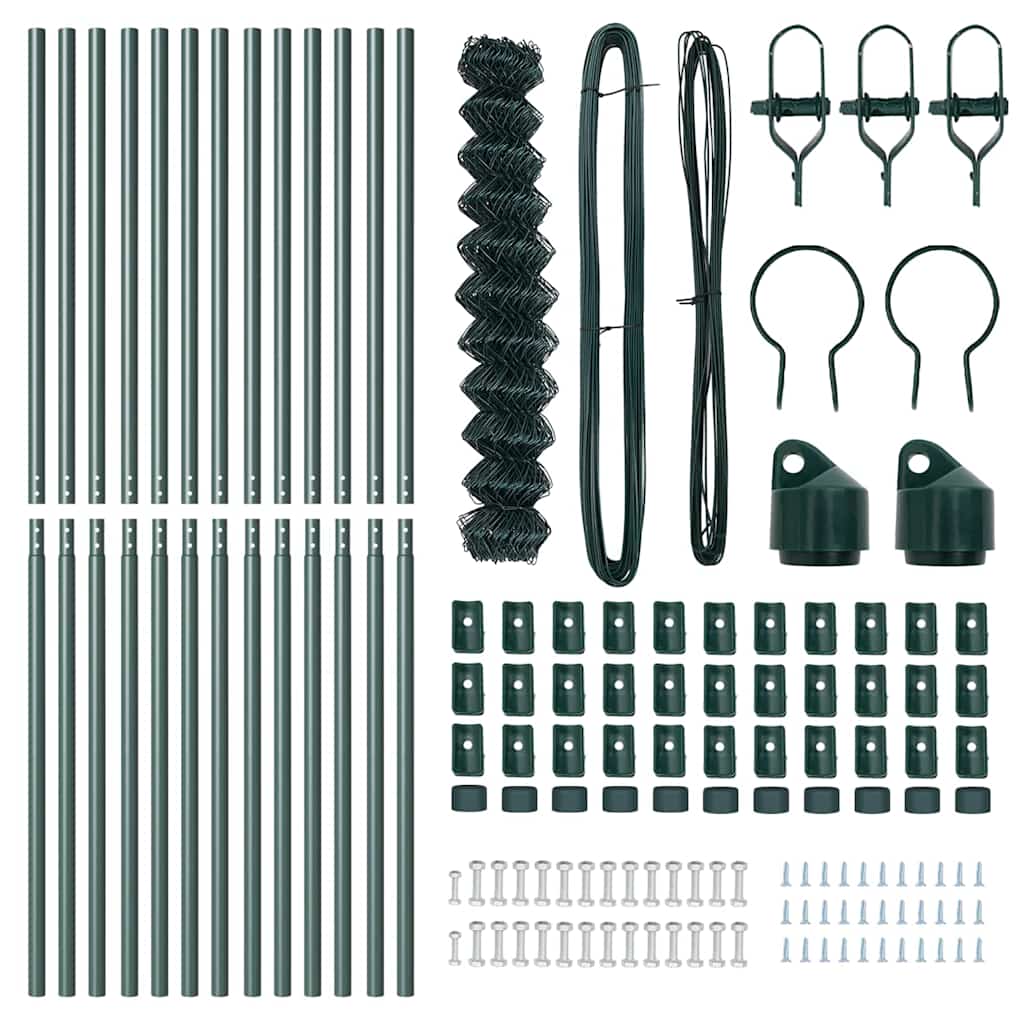 Stup za ogradu Zelena 1 x 25 m (60 x 60 mm mreža) Čelik