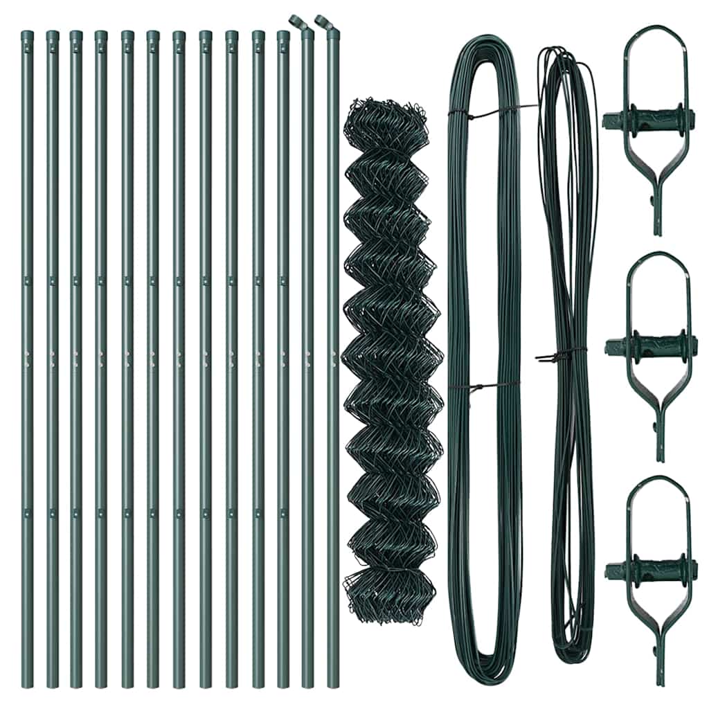 Stup za ogradu Zelena 25 x 1,2 m (60 x 60 mm mreža) Čelik i PVC
