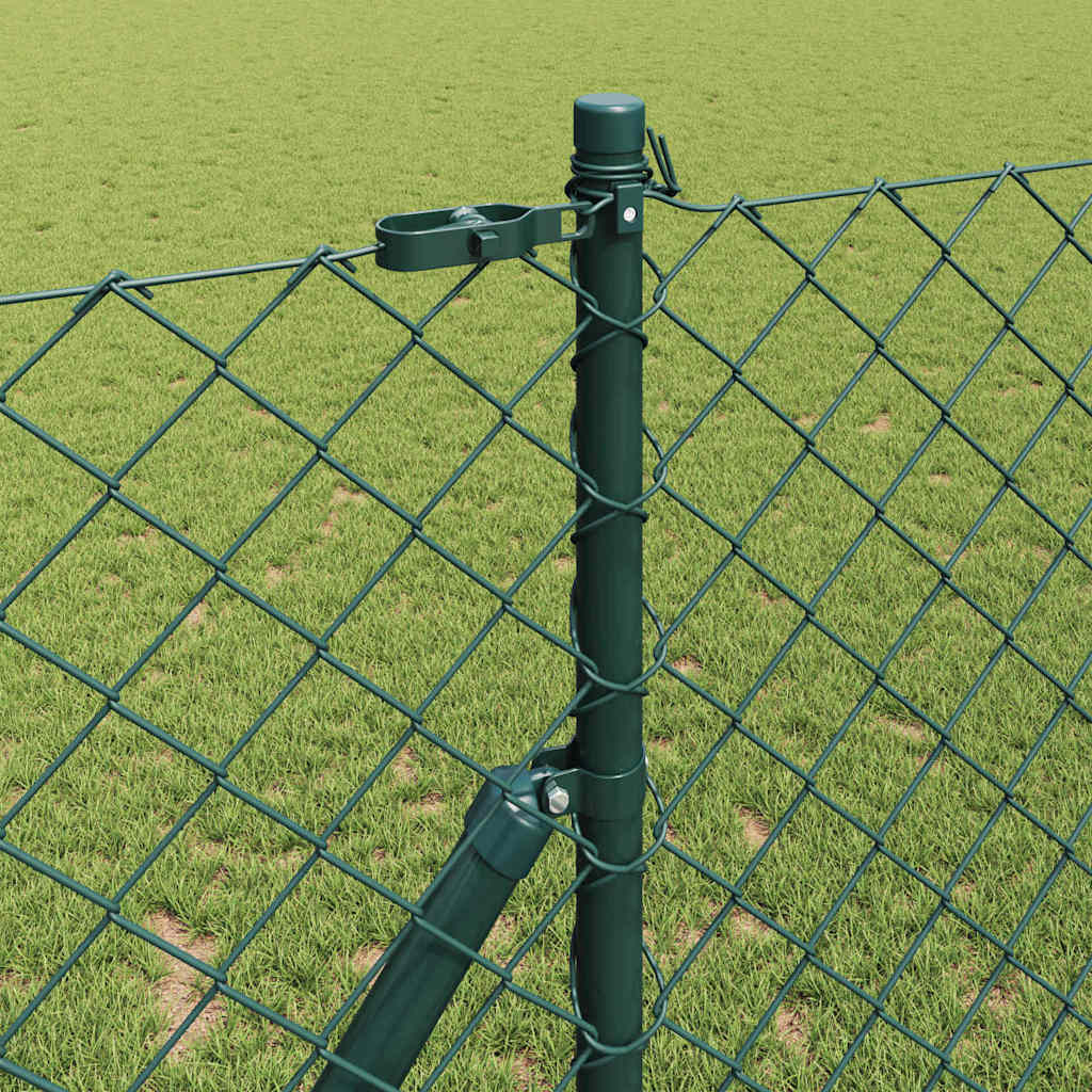 Stup za ogradu Zelena 25 x 1,4 m (60 x 60 mm mreža) Čelik i PVC