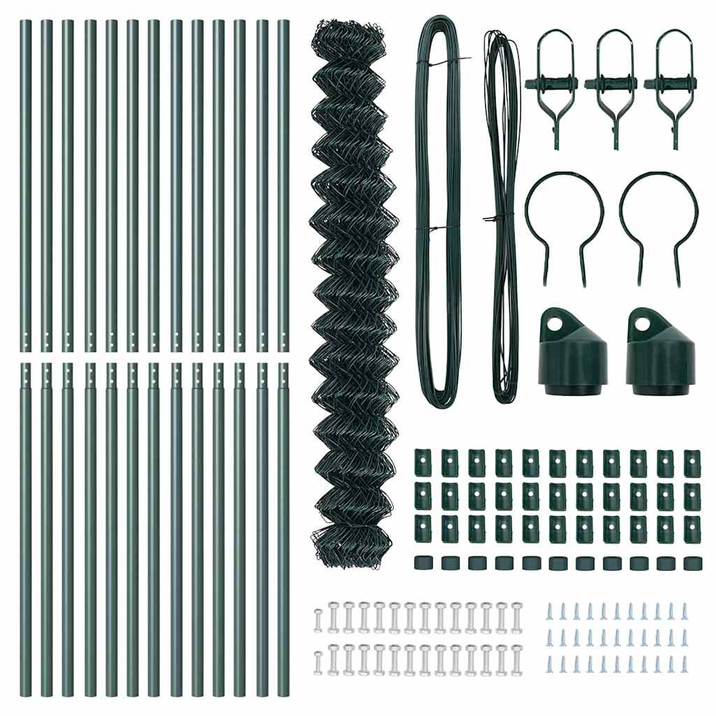 Stup za ogradu Zelena 1,5 x 25 m (60 x 60 mm mreža) Čelik