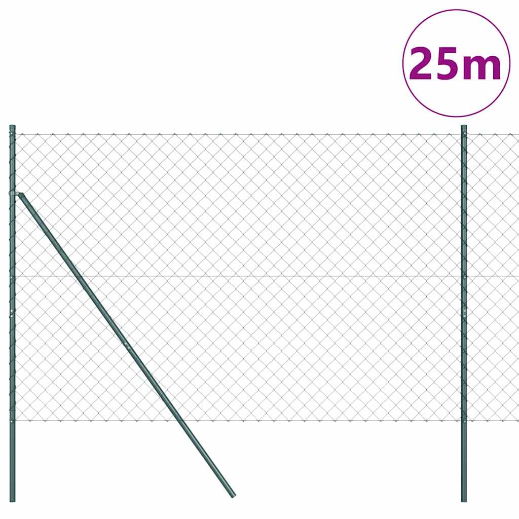 Stup za ogradu Zelena 1,5 x 25 m (60 x 60 mm mreža) Čelik