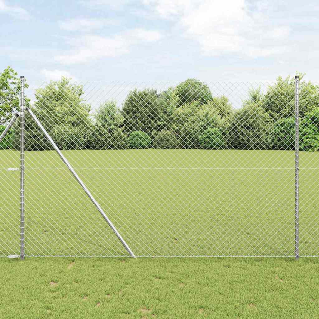 Stup za ogradu Srebrno 10 x 1,5 m (40 x 40 mm mreža) Čelik